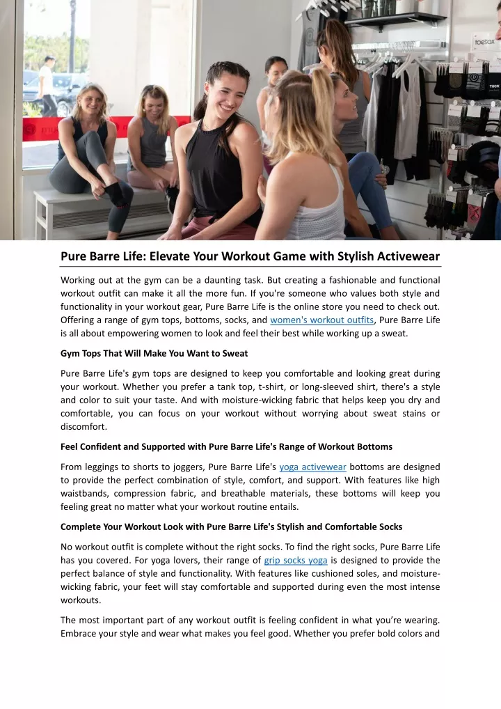 pure barre life elevate your workout game with