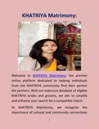 khatriya matrimony