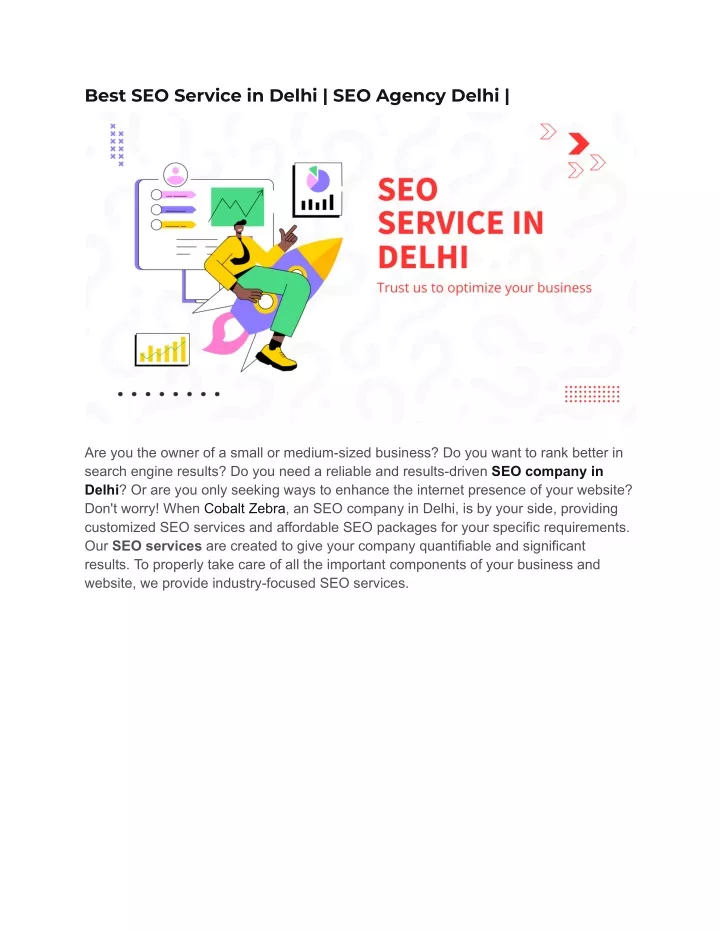 best seo service in delhi seo agency delhi