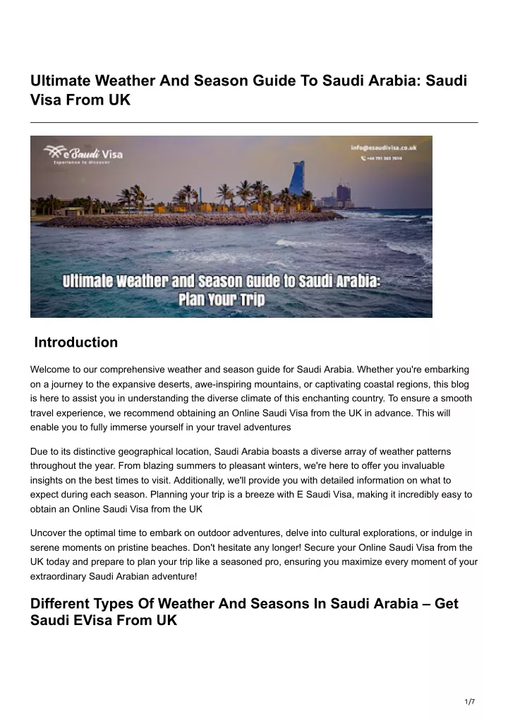 ultimate weather and season guide to saudi arabia