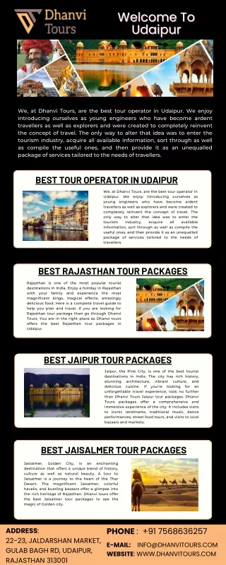 Best jaipur tour packages