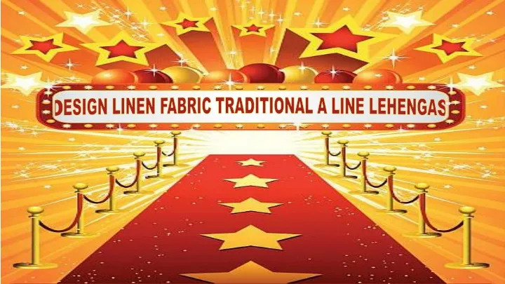 design linen fabric traditional a line lehengas