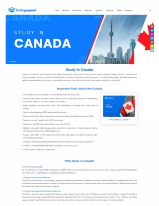 Study in Canada Colleges, Fees, Cost, Scholarships and VISA