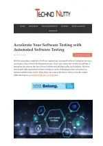 Accelerate Your Software Testing with Automated Software Testing - slide 1
