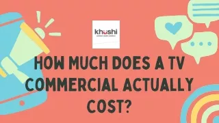 How Much Does a TV Commercial Actually Cost