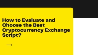 how to evaluate and choose the best