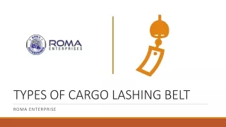 Types of Cargo Lashing Belts