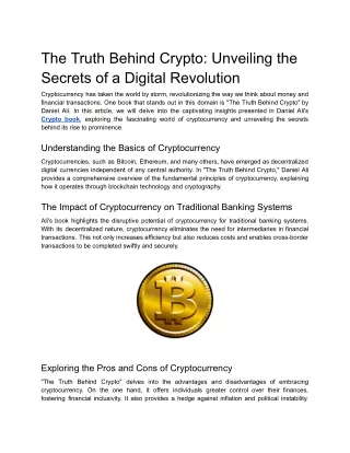 The Truth Behind Crypto_ Unveiling the Secrets of a Digital Revolution