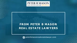 Hire Real Estate Lawyers in Edmonton & Alberta | Reputed Real Estate Law Firm