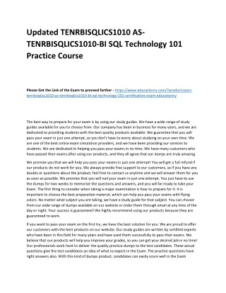 updated tenrbisqlics1010 as tenrbisqlics1010