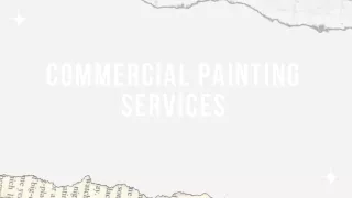 commercial painting services