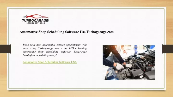 automotive shop scheduling software