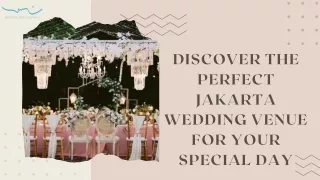 Choose The Best Jakarta Wedding Venue