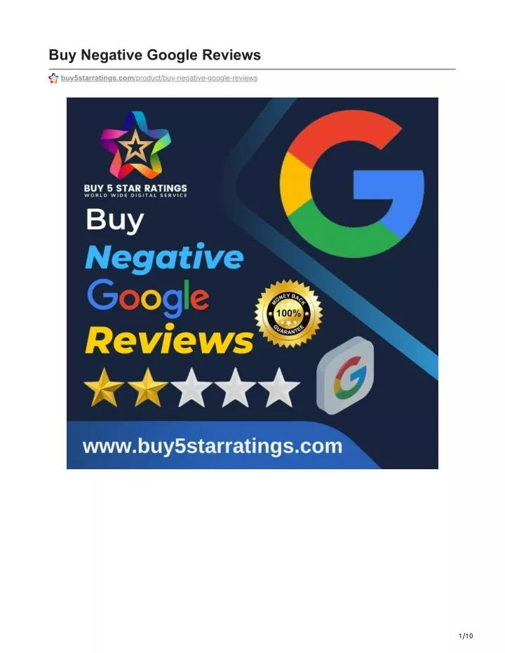 buy negative google reviews