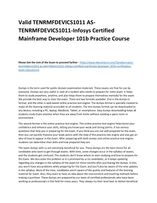 valid tenrmfdevics1011 as tenrmfdevics1011