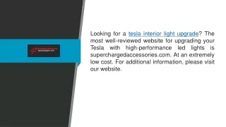 Tesla Interior Light Upgrade Superchargedaccessories.com