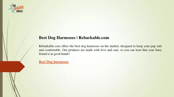 best dog harnesses rebarkable com rebarkable