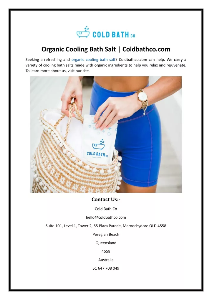 organic cooling bath salt coldbathco com