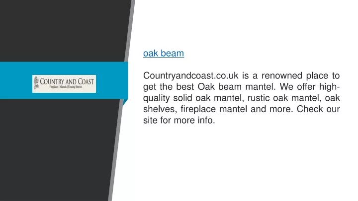 oak beam countryandcoast co uk is a renowned