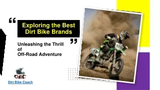 exploring the best dirt bike brands