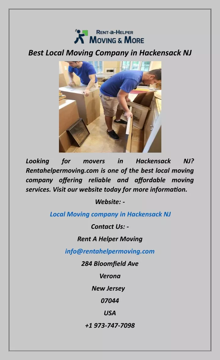 best local moving company in hackensack nj