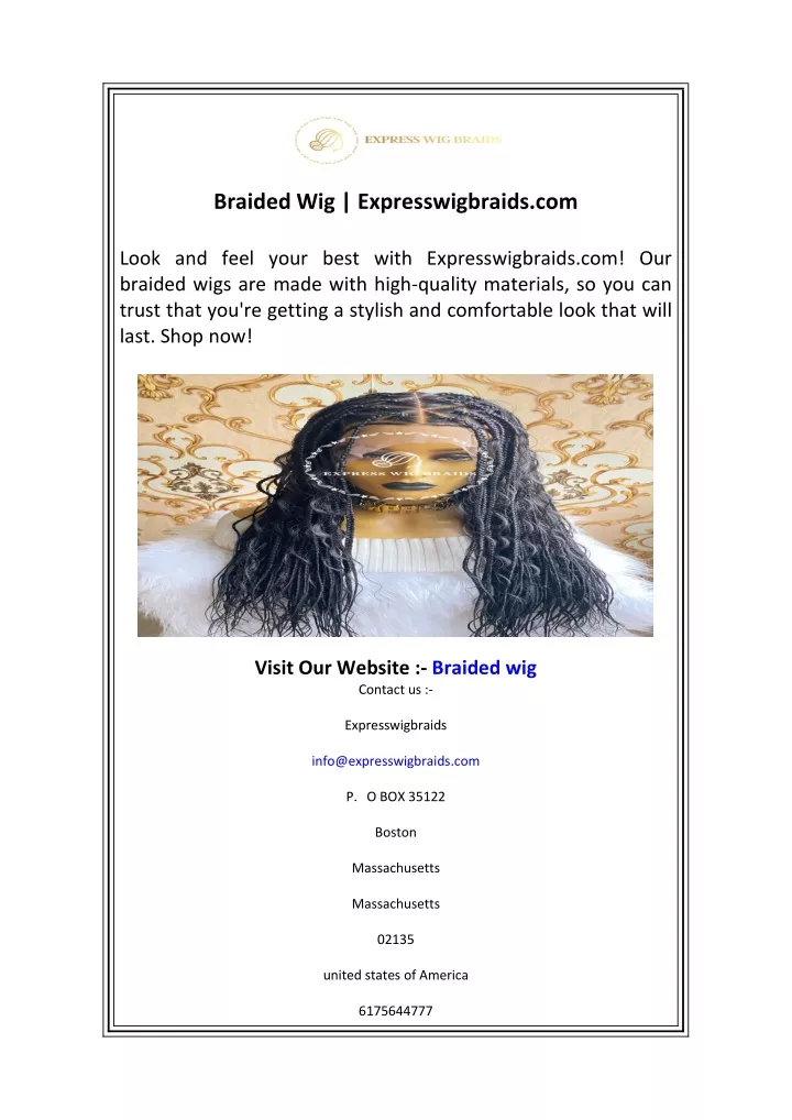 braided wig expresswigbraids com