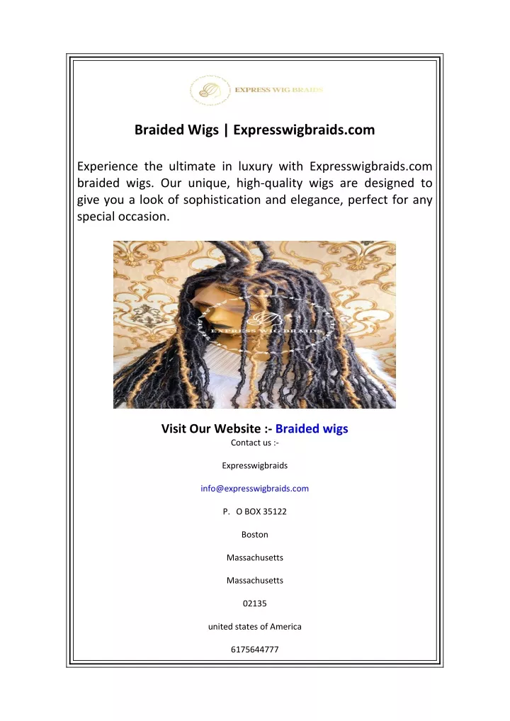 braided wigs expresswigbraids com
