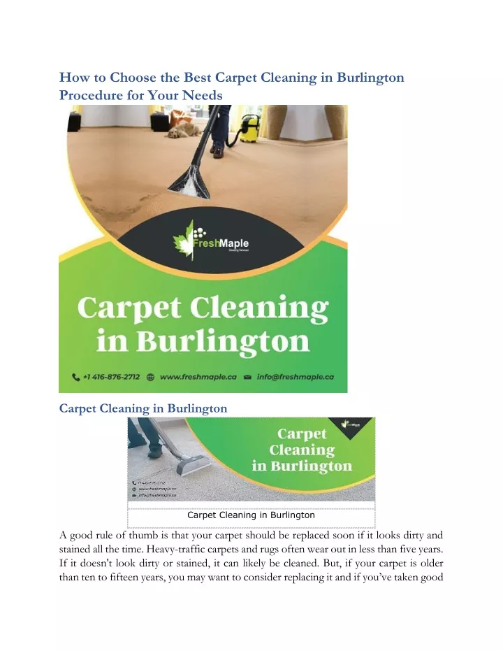 how to choose the best carpet cleaning