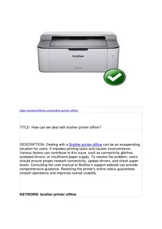https printersofflines com brother printer