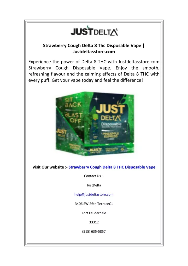 strawberry cough delta 8 thc disposable vape