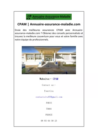 CPAM  Annuaire-assurance-maladie.com