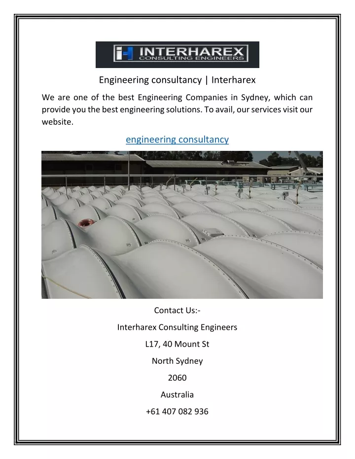 engineering consultancy interharex