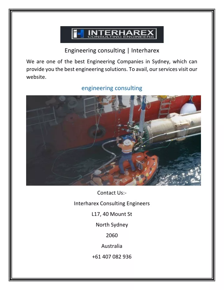 engineering consulting interharex