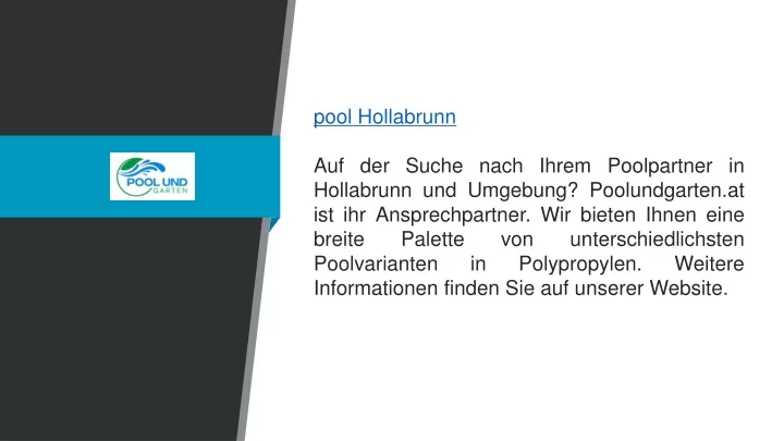 pool hollabrunn auf der suche nach ihrem