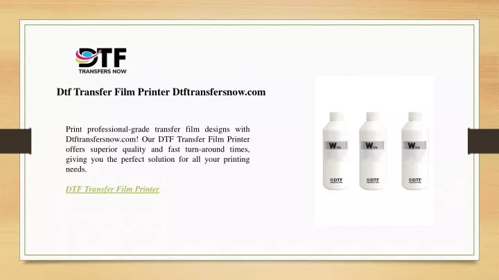 dtf transfer film printer dtftransfersnow com