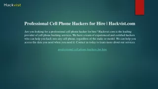 professional cell phone hackers for hire hackvist