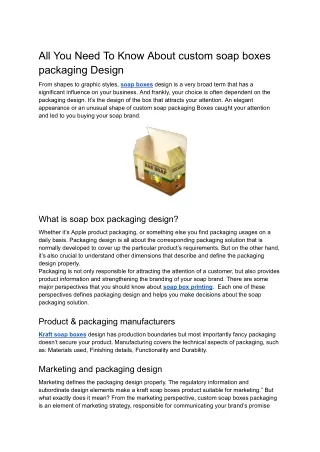 all you need to know about custom soap boxes