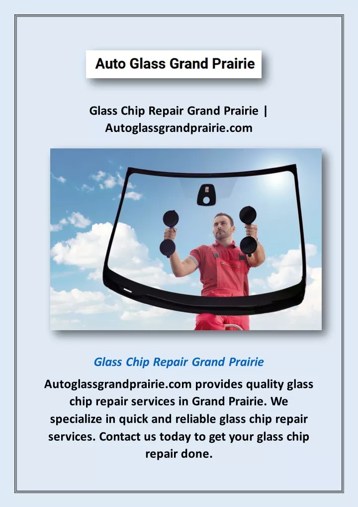 glass chip repair grand prairie