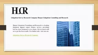 litigation survey research company harper