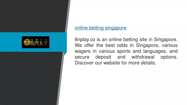 online betting singapore 8nplay co is an online