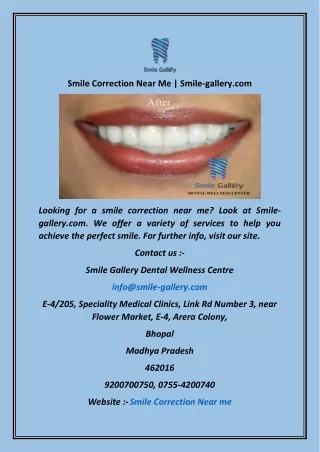 smile correction near me smile gallery com