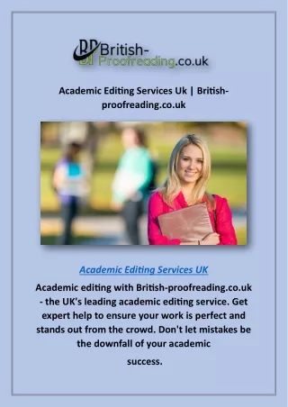 Academic Editing Services Uk | British-proofreading.co.uk