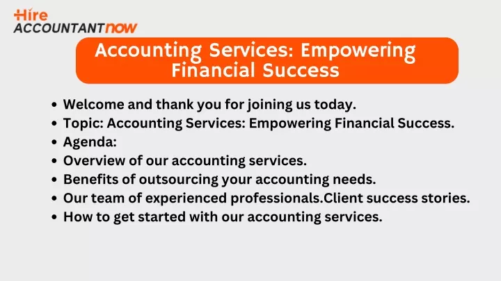accounting services empowering financial success