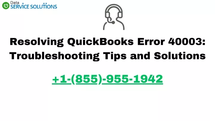 resolving quickbooks error 40003 troubleshooting