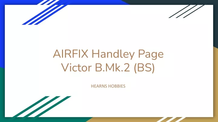 airfix handley page victor b mk 2 bs