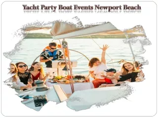 Yacht Party Boat Events Newport Beach