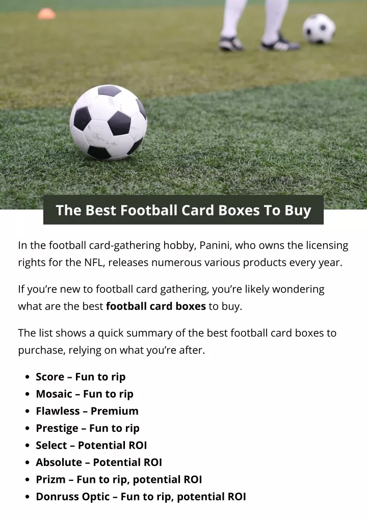 PPT The Best Football Card Boxes To Buy PowerPoint Presentation, free