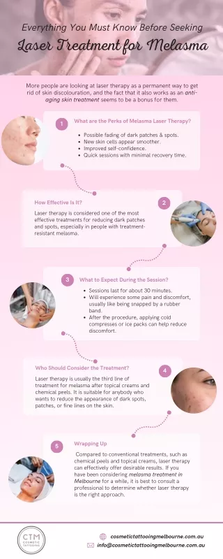 Everything You Must Know Before Seeking Laser Treatment for Melasma