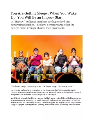 Hyprov Review The New York Times