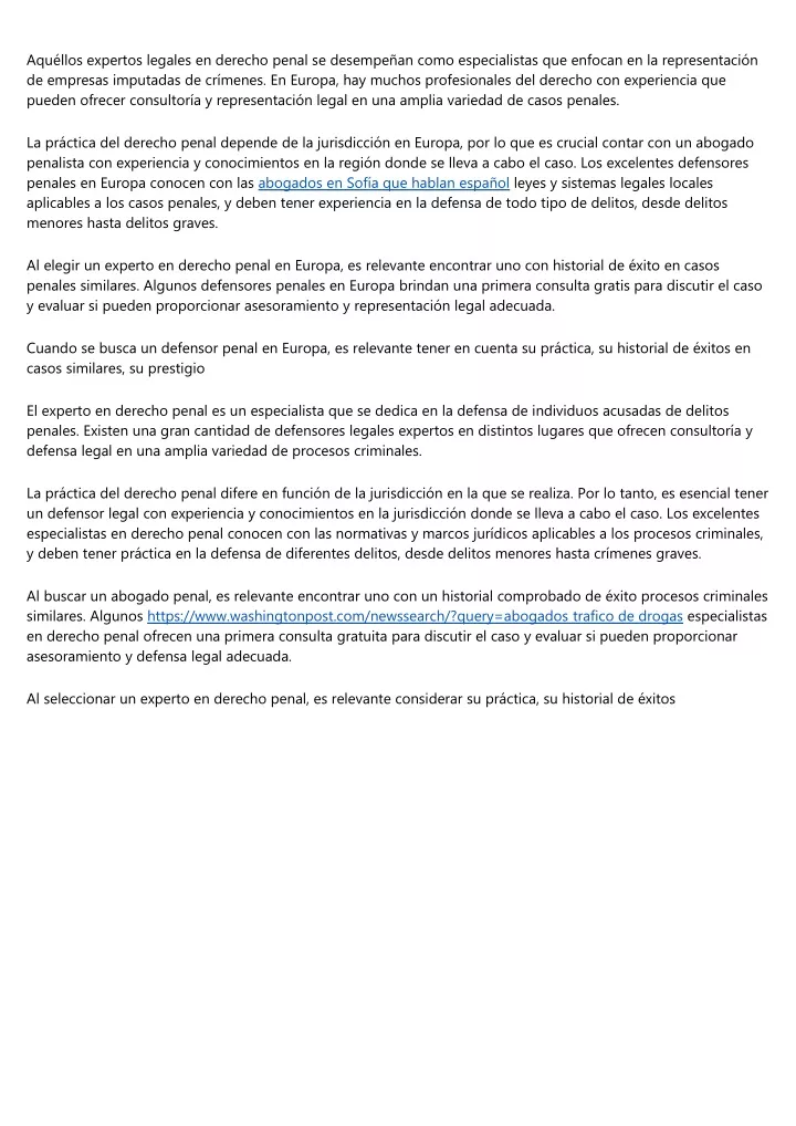 aqu llos expertos legales en derecho penal